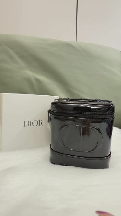 Dior  Beauty Counter Gift Vanity Pouch Case Gift Case, Black