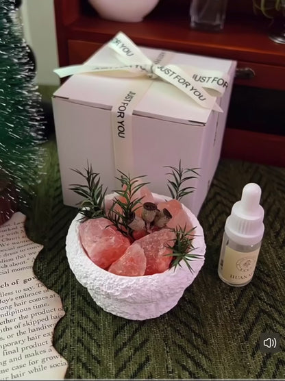 Lava Aromatherapy Crystal Bowl, Gift Set