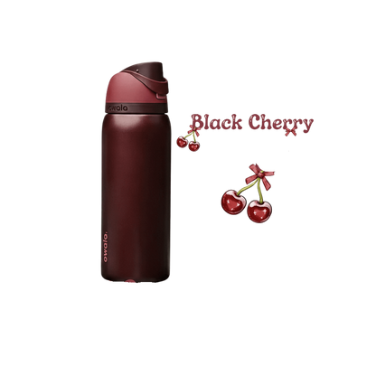 32 OZ. 945 ML Owala Stainless Steel Water Bottle, Black Cherry