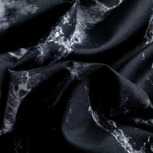 Queen size 6-piece without filler, Black marble design. - BusDeals