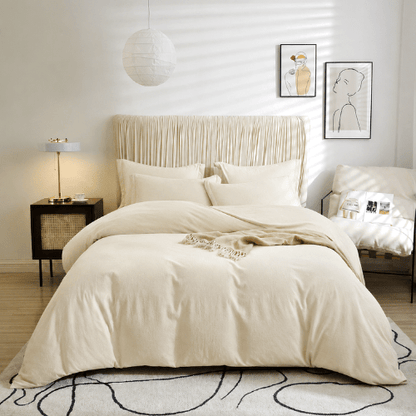 Luna Home Washable Cotton Light Beige Color