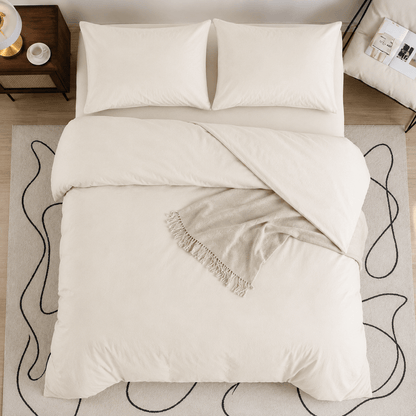Luna Home Washable Cotton Light Beige Color