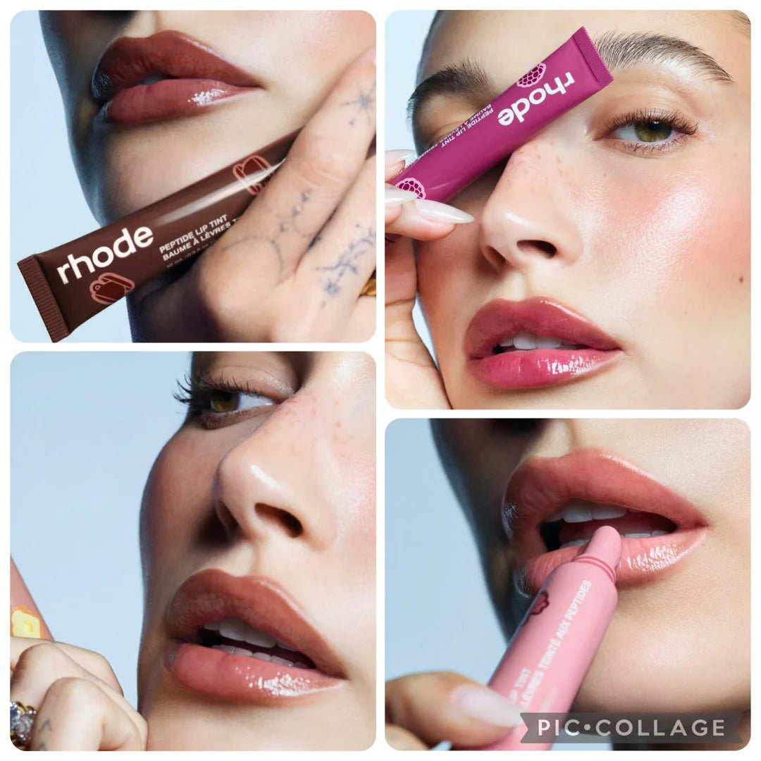 Rhode Birthday Gift Limited Edition Lip Tints Set, Four Shades, 10ml/4 with free Gift Mobile Phone Stickers - BusDeals