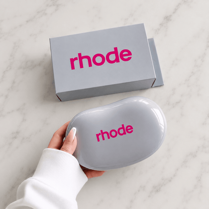 Rhode Jelly Bean Mini Cosmetic Bag, Grey - BusDeals