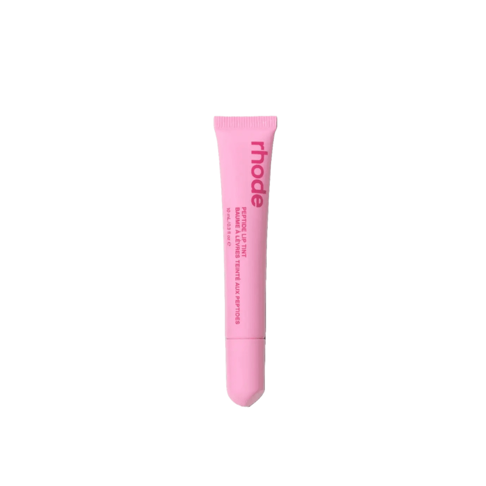 Rhode Jellybean Birthday Duo! Glazing Fluid (Serum), Peptide Lip Gloss Jelly Bean and cosmetic bag grey color. - BusDeals