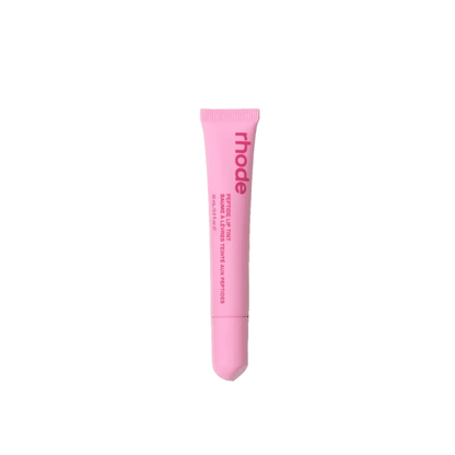 Rhode Jellybean Birthday Duo! Glazing Fluid (Serum), Peptide Lip Gloss Jelly Bean and cosmetic bag grey color. - BusDeals