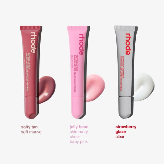 Rhode Skin The Peptide Lip Trio- Strawberry Glaze, Jelly Bean, Salty Tan - BusDeals