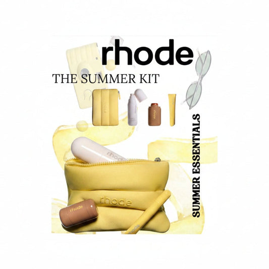 Rhode Skin the Summer Kit with Glazing Mist, Pocket Blush Tan Line, Peptide Lip Tint Lomontini, 3 - Piece Set Limited Edition Kit - BusDeals