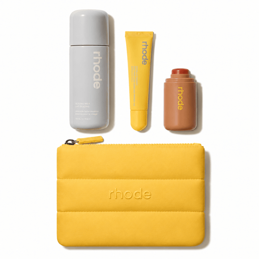 Rhode the Summer Kit with Glazing Milk, Pocket Blush Freckle, Peptide Lip Tint Lomontini, 3-Piece Set Limited Edition Kit - BusDeals