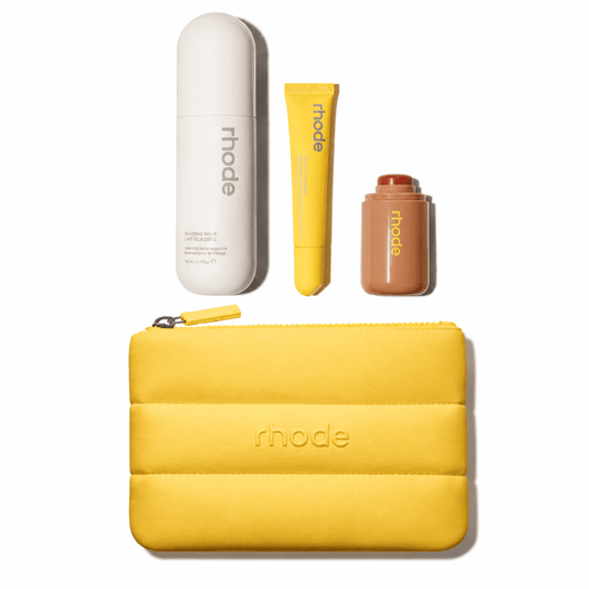Rhode the Summer Kit with Glazing Mist, Pocket Blush Toasted Teddy, Peptide Lip Tint Lomontini, 3-Piece Set Limited Edition Kit - BusDeals