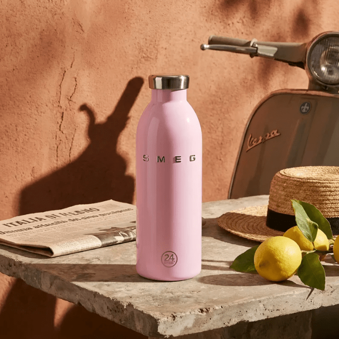 Smeg 24Bottles Clima bottle thermos 500ml, powder pink. - BusDeals