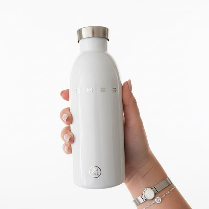 Smeg 24Bottles Clima bottle thermos 500ml, white. - BusDeals