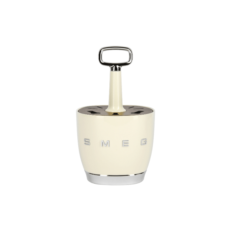 SMEG - Cutlery Holder. Retro Style for Kitchen to put Knife,Fork,Spoon. Cream color. - BusDeals