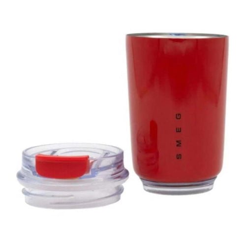 Smeg Mug, 240ml Insulated Stainless Steel Coffee mug, Red. - BusDeals