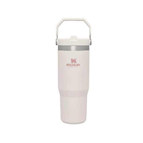 Stanley IceFlow Flip Straw, Rose Quartz, Water Bottle With Straw - Keeps Cold For 12+ Hours - Leakproof - 30OZ, Rose Quartz - BusDeals