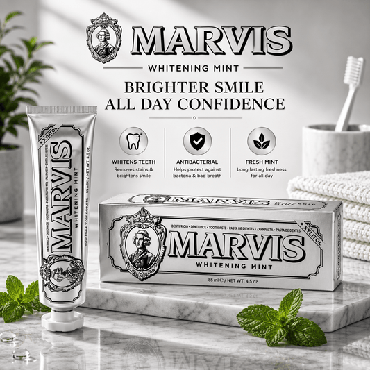 ⭐️⭐️⭐️⭐️⭐️stars (50,410) Marvis Whitening Mint Toothpaste With Xylitol 85ml/4.4oz - BusDeals
