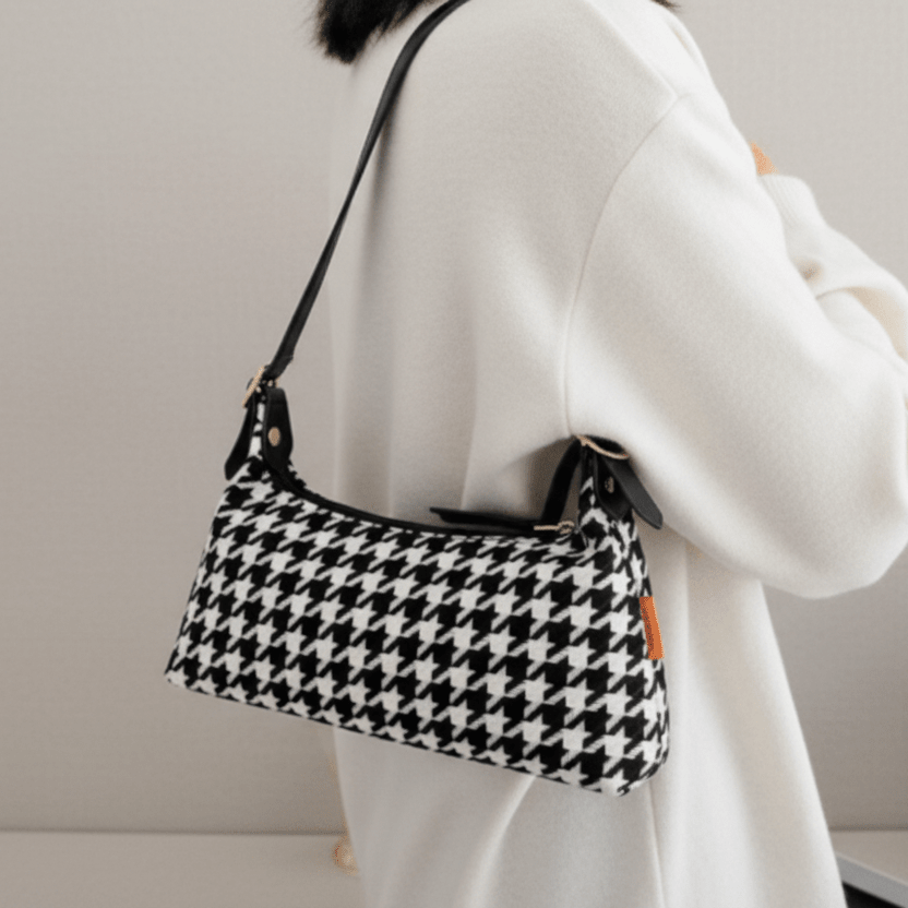 Stock bag. Checkered Design Shoulder Messenger Bag. - BusDeals