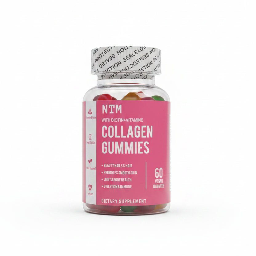 Strawberry Collagen Gummies Health Supplement with Biotin and Vitamin C - BusDeals