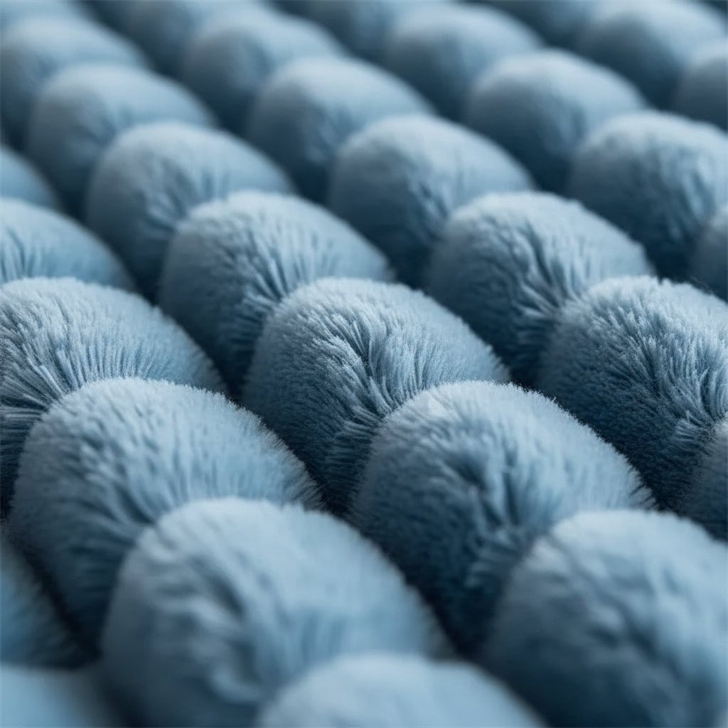 Throw Striped Blanket Super Soft 200X230cm, Blue. - BusDeals