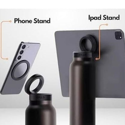Water Bottle Free Magnetic Booster Ring,Stainless Steel Hydration Bottle  MagSafe Phone Mount  All Devices Android & iOS
