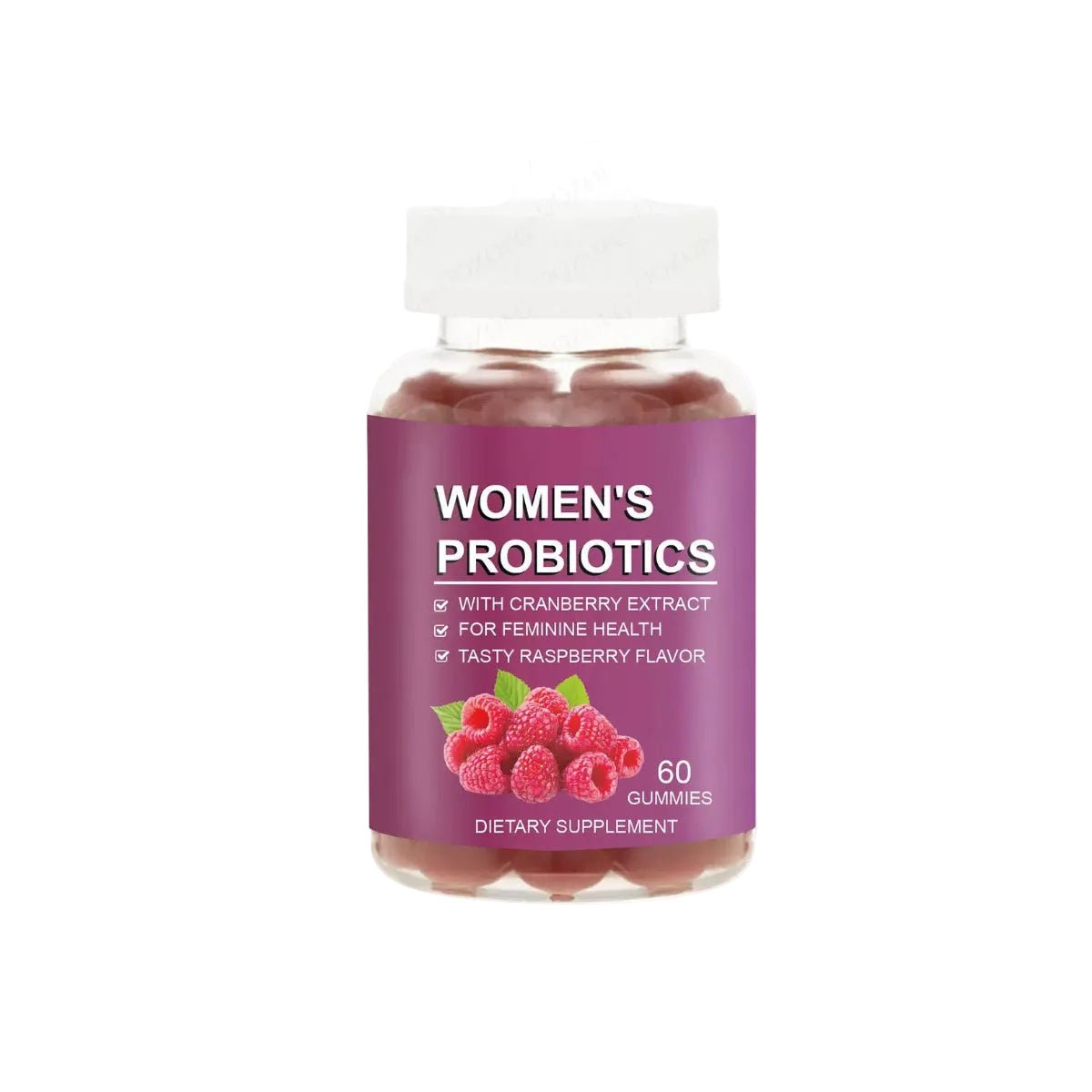 Women's Probiotic Gummies Raspberry Flavor - BusDeals