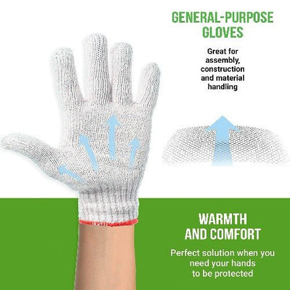 1 Pair solid color gardening gloves - BusDeals