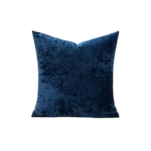 1 Piece 45*45cm Size, Velvet Cushion Cover, Blue color - BusDeals