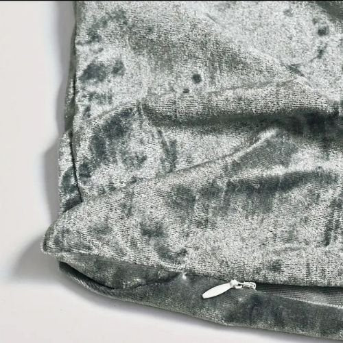 1 Piece 45*45cm Size, Velvet Cushion Cover, Light Gray color - BusDeals