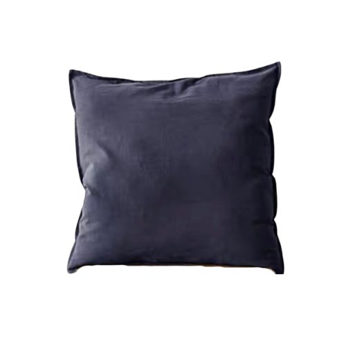 1 Piece 50*50cm Size, 100% Linen Cushion Cover, Solid Dark Gray. - BusDeals