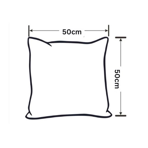 1 Piece 50*50cm Size, 100% Linen Cushion Cover, Solid Ivory. - BusDeals