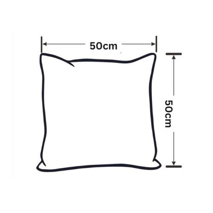 1 Piece 50*50cm Size, 100% Linen Cushion Cover, Solid Ivory. - BusDeals