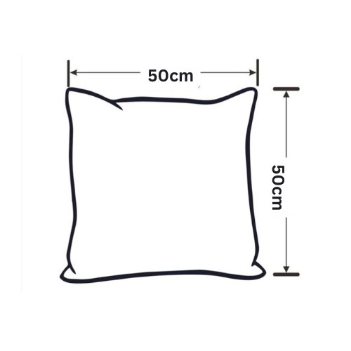 1 Piece 50*50cm Size, 100% Linen Cushion Cover, Solid Lake Blue. - BusDeals