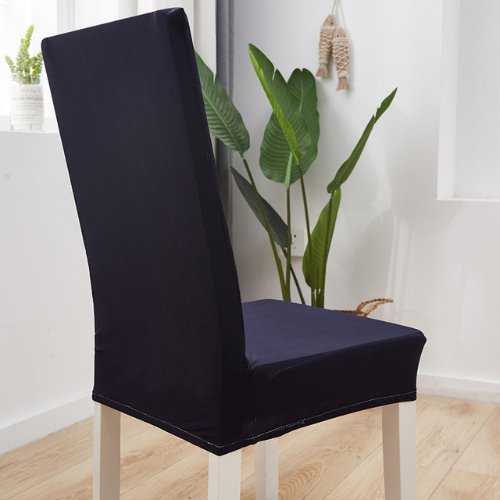 1 Piece Chair cover Plain Blue Color. - BusDeals