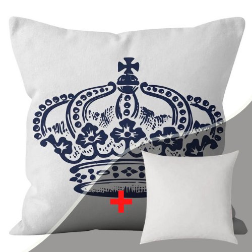 1 Piece Crown Design, Decorative Cushion Cover. - BusDeals