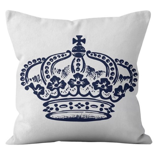 1 Piece Crown Design, Decorative Cushion Cover. - BusDeals