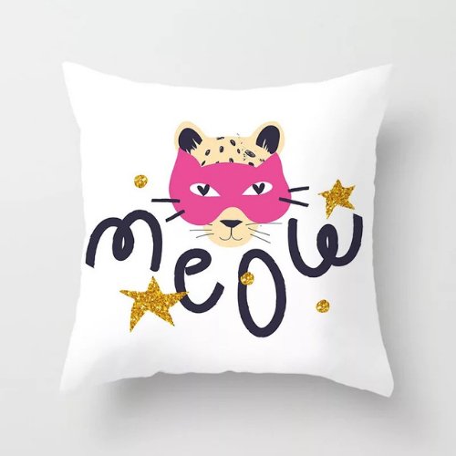 1 Piece Cute Cat Design, Decorative Cushion Cover. - BusDeals