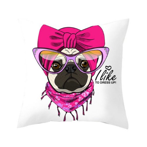 1 Piece Cute Dog Design, Decorative Cushion Cover. - BusDeals