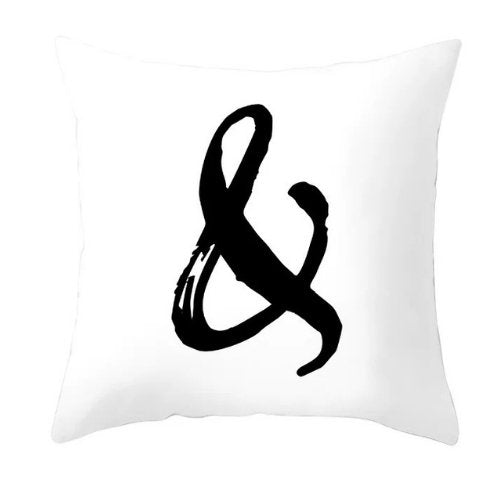 1 Piece decorative cushion cover, Letter & design - BusDeals