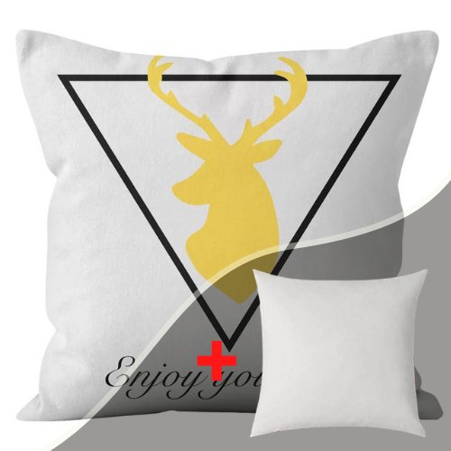 1 Piece Deer Design, Decorative Cushion Cover. - BusDeals