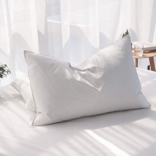 1 piece First Grade Feather Filling Pillow, Five Star Hotel Standard Size Pillow Neck Support - BusDeals