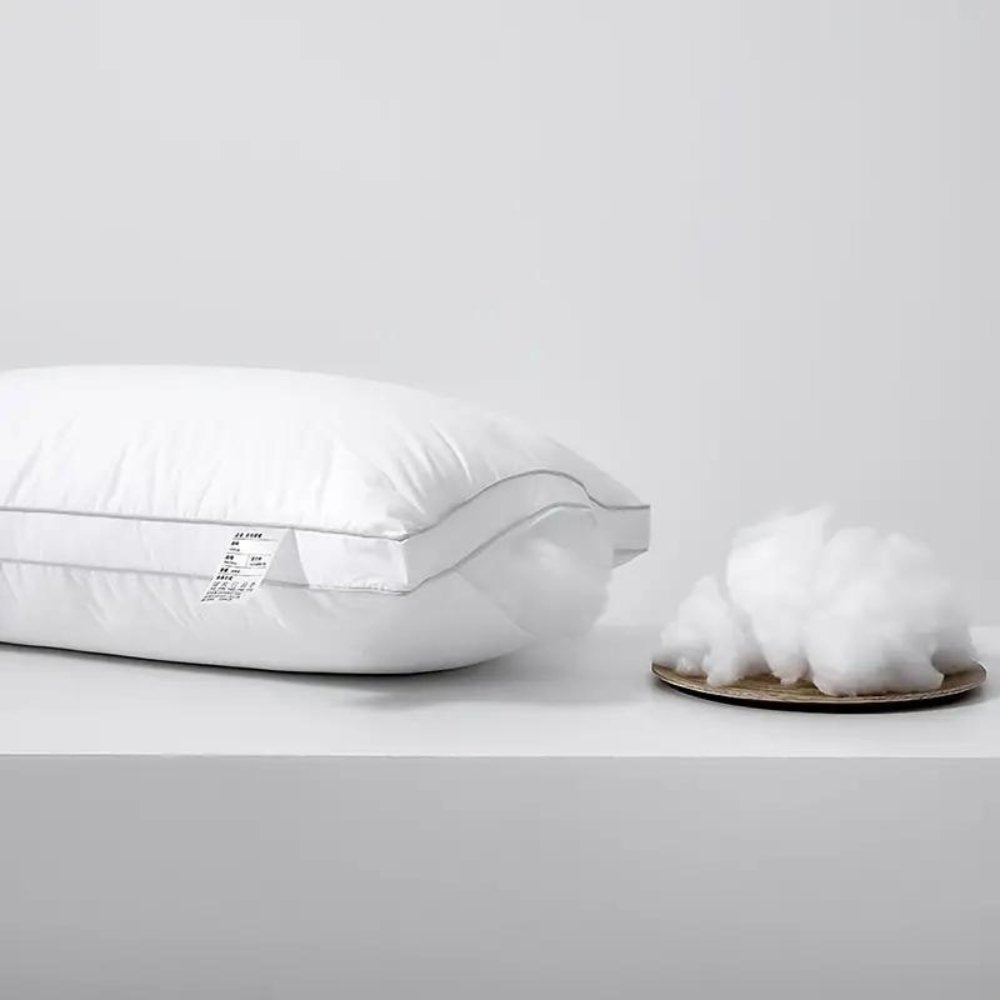 1 piece Five-star Hotel Quality Soft Pillow Pure Cotton Hollow Fiber Filling. - BusDeals