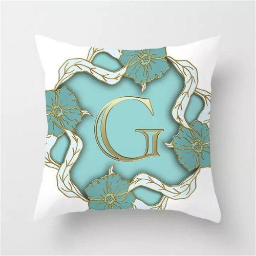 1 Piece Letter G Graphic Design, Decorative Cushion Cover. - BusDeals Today