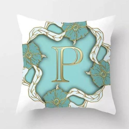 1 Piece Letter P Graphic Design, Decorative Cushion Cover. - BusDeals Today