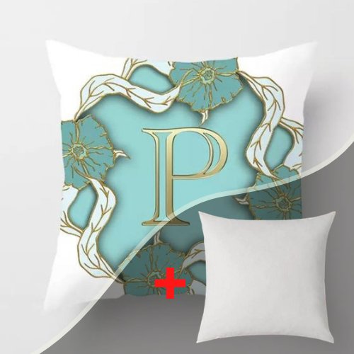 1 Piece Letter P Graphic Design, Decorative Cushion Cover. - BusDeals Today
