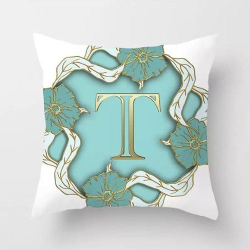 1 Piece Letter T Graphic Design, Decorative Cushion Cover. - BusDeals Today