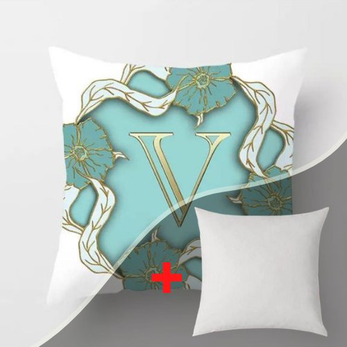 1 Piece Letter V Graphic Design, Decorative Cushion Cover. - BusDeals Today
