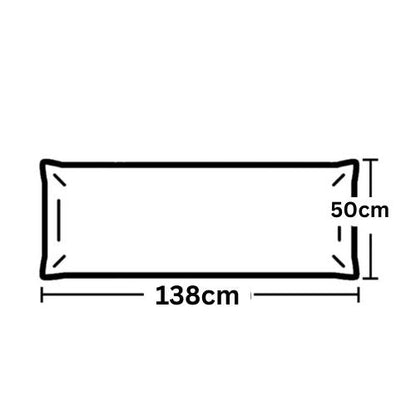 1 Piece Long Body Pillow Case, Plain Black Color. - BusDeals