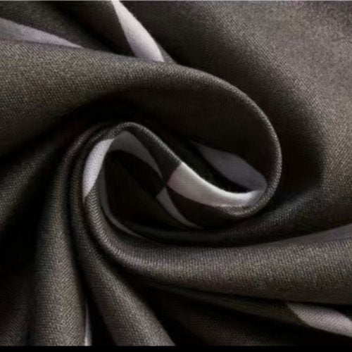 1 Piece Long Pillow Case, Reversible Geometric Design Dim gray and White color. - BusDeals