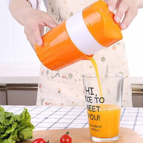 1 Piece manual mini fruit juicer, Orange color - BusDeals Today