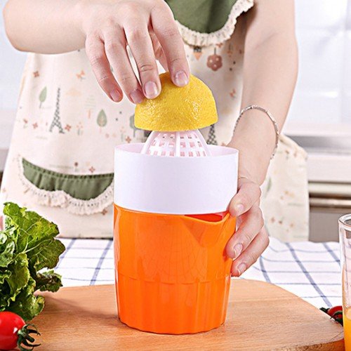 1 Piece manual mini fruit juicer, Orange color - BusDeals Today
